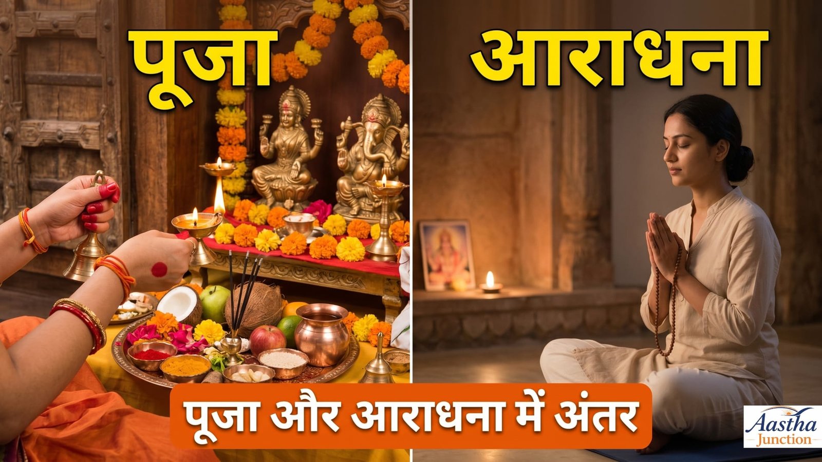Puja and Aradhana Difference